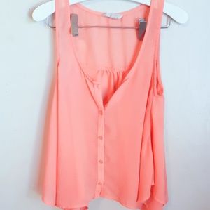 Peach Crop Top